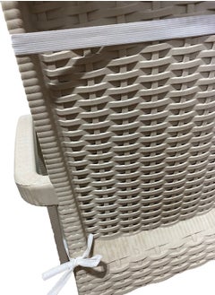 Nelson Chair Cushion 1 Piece Lace Garden Cushion with Back (Alaçatı) Washable  - Image 2