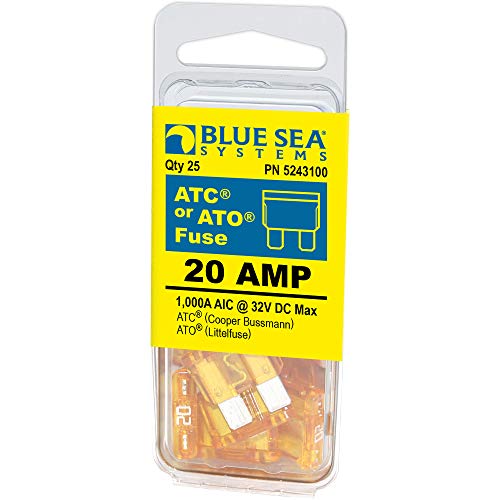 Blue Sea Systems 5243100 20A ATO/ATC Fuse, 25 Pack - Image 3