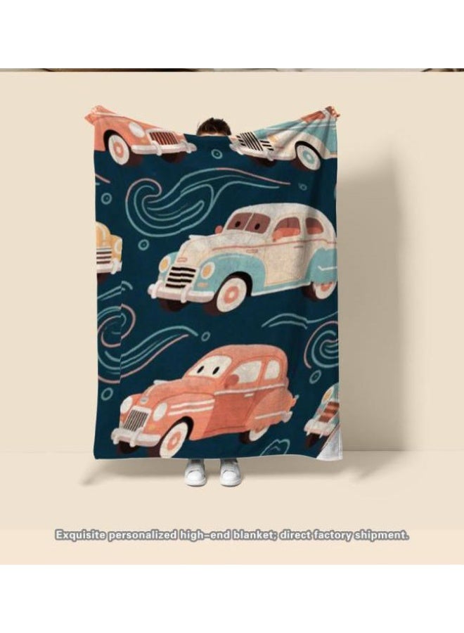 general Baby and children's cartoon flannel thin blanket (warm and comfortable, suitable for sleep, game use) 70cm*100cm - Image 2