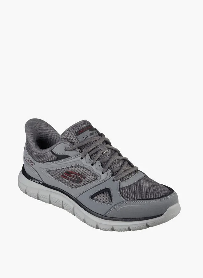 سكيتشرز Men Lace-Up Leather Sports Shoes