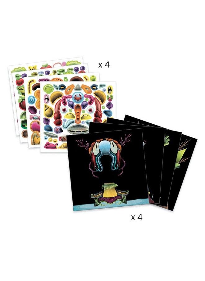 DJECO - Inspired By Spring Vegetables Sticker Collage Craft Kit Giuseppe Arcimboldo Multi - Image 1