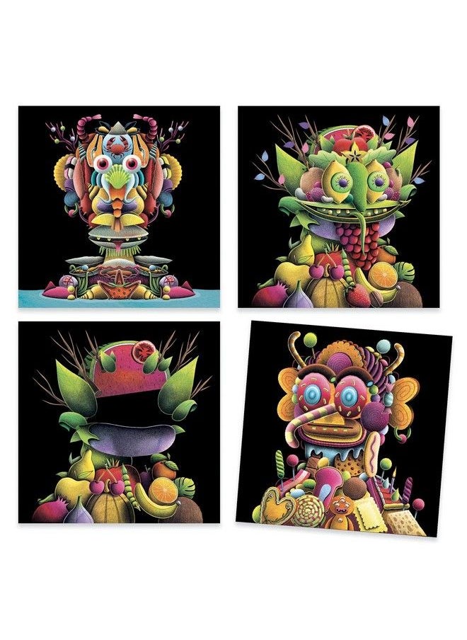DJECO - Inspired By Spring Vegetables Sticker Collage Craft Kit Giuseppe Arcimboldo Multi - Image 1