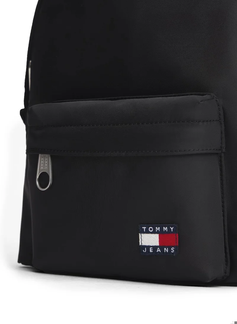 Tommy Jeans black Repeat Logo Dome Backpack for Women | Best Price UAE
