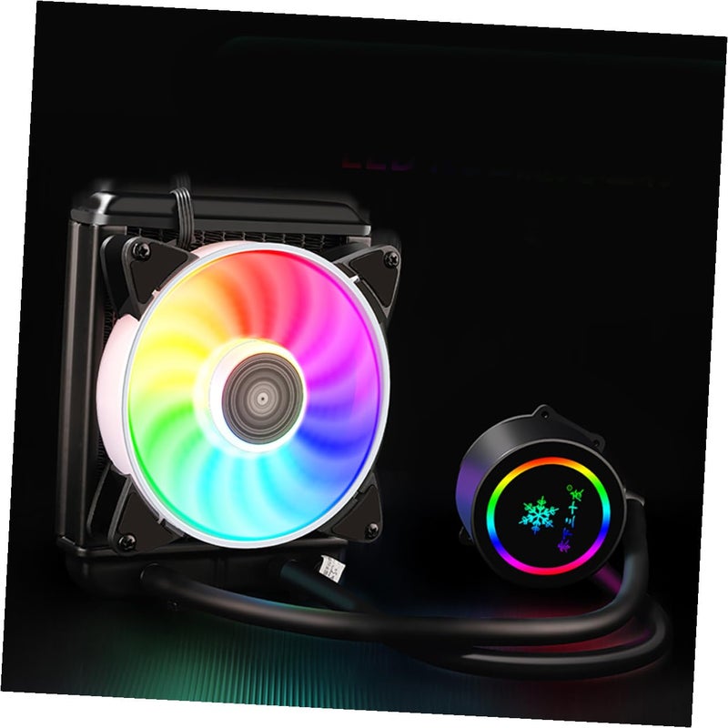 120mm RGB AIO Liquid CPU Cooler Intel Compatible Gaming Desktop Water Cooling System - Image 5