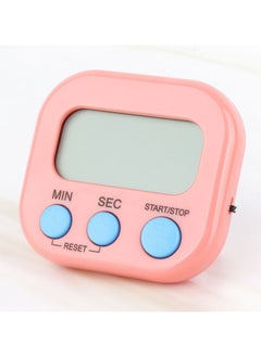 Generic Cute Pink Magnetic Timer for Baking - Dorm Room & Kids Study Countdown Clock, Non-Ticking Sound & Splash-Proof Surface (Perfect Girls Gift)  - Image 1
