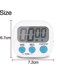 Generic Cute Pink Magnetic Timer for Baking - Dorm Room & Kids Study Countdown Clock, Non-Ticking Sound & Splash-Proof Surface (Perfect Girls Gift)  - Image 2