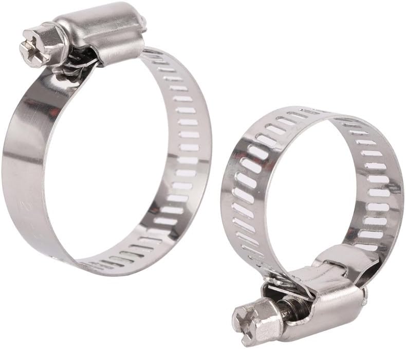 Hose Clips Hose Clips Adjustable Adjustable Hose Pipe Clamps Stainless Steel Hose Clips Fuel Pipe Clamps for Pipe Worm Gear Drive Durable,46,70mm(213-235mm) - Image 2