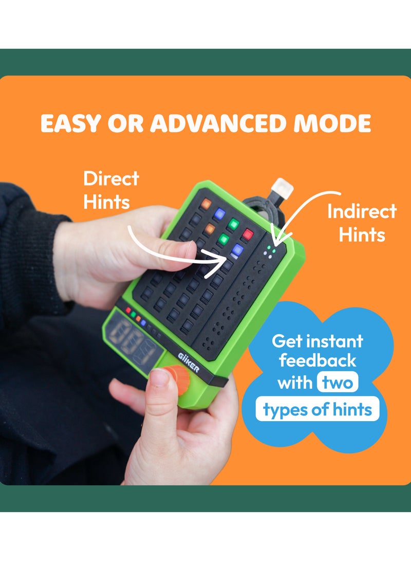 GiiKER Super Decoder, 600-Level Code Craking Puzzle Game for 1-2 Players, Brain Training Handheld Games for Kids and Adults, Travel Road Trip Game - Birthday Gift for Boys u0026 Girls - Image 3