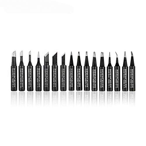 NEWACALOX Soldering Iron Tips 900M Solder Lead-free Tips 16pcs for HAKKO 936,937,907 Atten, Quick,Ryobi, Aoyue, Yihua,Vastar,Sywon,Tabiger,SOAIY and X-Tronic Solder Gun/Station - Image 1
