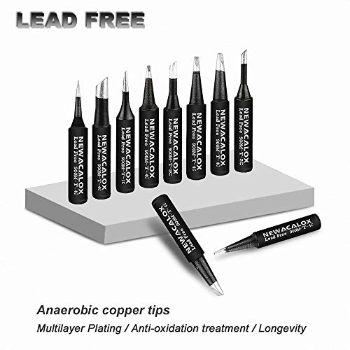 NEWACALOX Soldering Iron Tips 900M Solder Lead-free Tips 16pcs for HAKKO 936,937,907 Atten, Quick,Ryobi, Aoyue, Yihua,Vastar,Sywon,Tabiger,SOAIY and X-Tronic Solder Gun/Station - Image 4