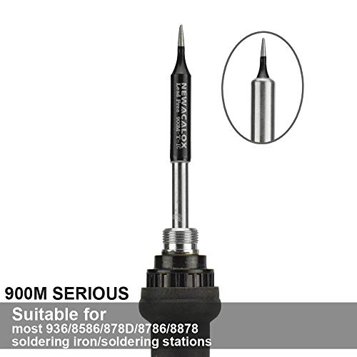 NEWACALOX Soldering Iron Tips 900M Solder Lead-free Tips 16pcs for HAKKO 936,937,907 Atten, Quick,Ryobi, Aoyue, Yihua,Vastar,Sywon,Tabiger,SOAIY and X-Tronic Solder Gun/Station - Image 5