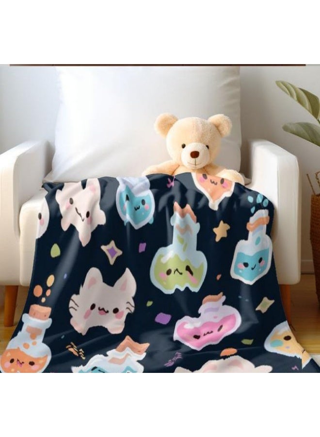general Children's or student cartoon flannel thin blanket (warm and comfortable, suitable for sleep, games) 100cm*150cm - 845 - Image 5