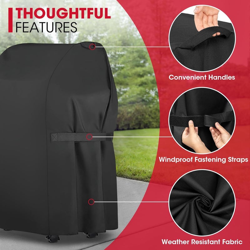 Unicook 30 Inch Grill Cover for Weber Spirit 210 Gas Grills, Heavy Duty Waterproof 2 Burner Grill Cover, Fade and UV Resistant Barbecue Cover, Compared to Weber 7105, NOT Fit for Spirit II E-210 - Image 5