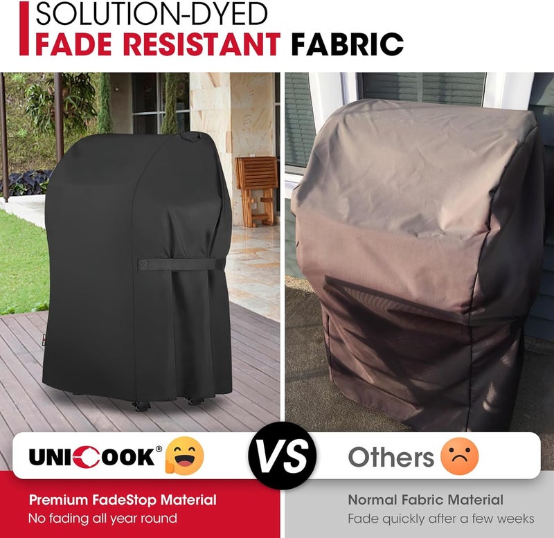 Unicook 30 Inch Grill Cover for Weber Spirit 210 Gas Grills, Heavy Duty Waterproof 2 Burner Grill Cover, Fade and UV Resistant Barbecue Cover, Compared to Weber 7105, NOT Fit for Spirit II E-210 - Image 4