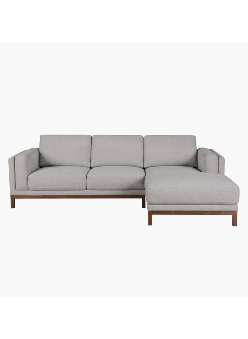 Other Manufacturer Linen corner sofa, size 270 x 170, depth 90 cm, gray color - Image 2