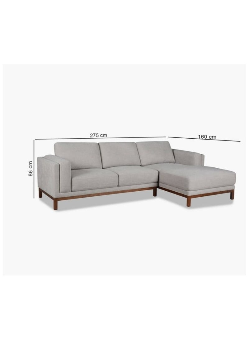 Other Manufacturer Linen corner sofa, size 270 x 170, depth 90 cm, gray color - Image 4
