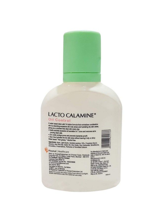 Lacto Calamine لوشن البشرة توازن البشرة التحكم في الزيت 60 مل زجاجة - Image 3
