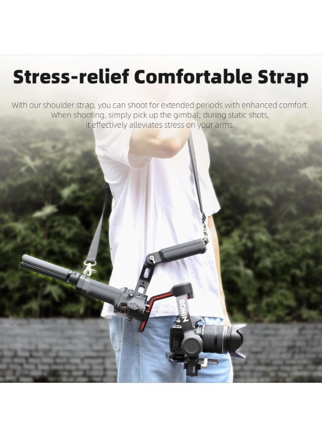 سني لايف Gimbal Stabilizer Lanyard Decompression Shoulder Strap for DJI RS 3/RS 4/RS4 PRO Aluminum Alloy Fixed Base Gimbal Stabilizer Accessories - Image 4