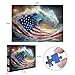Lirches 1000pcs American Flag Wave Paper Puzzle Large Puzzle Toy Adult Game Gift Family Interactive Game Puzzle DIY Home Decoration Brain Challenge Gift - Image 4