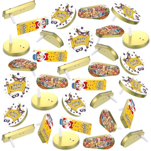PullCrease 108 Pack Noise Makers Bulk Traditional Purim Gragger Assorted Shapes Metal Noisemaker for Purim Toy - Image 1