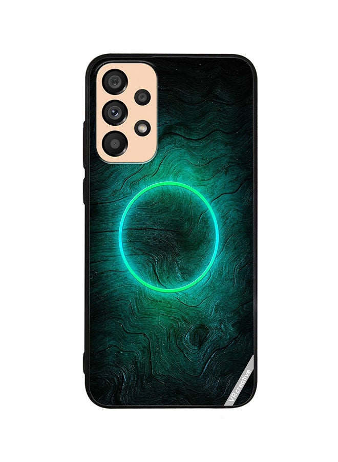 VR CREATIVE Protective Case Cover For Samsung Galaxy A72 Green Light Design Multicolour - Image 1
