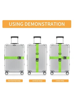 Oasisgalore 4PCS Luggage Straps 79" Long Belts Heavy Duty Suitcase Cross Luggage Strap With Buckle for Travel  - Image 2
