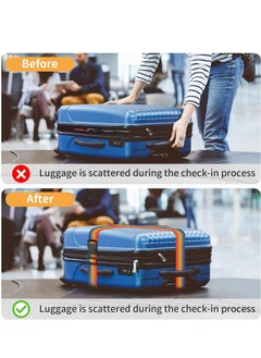 Oasisgalore 4PCS Luggage Straps 79" Long Belts Heavy Duty Suitcase Cross Luggage Strap With Buckle for Travel  - Image 5