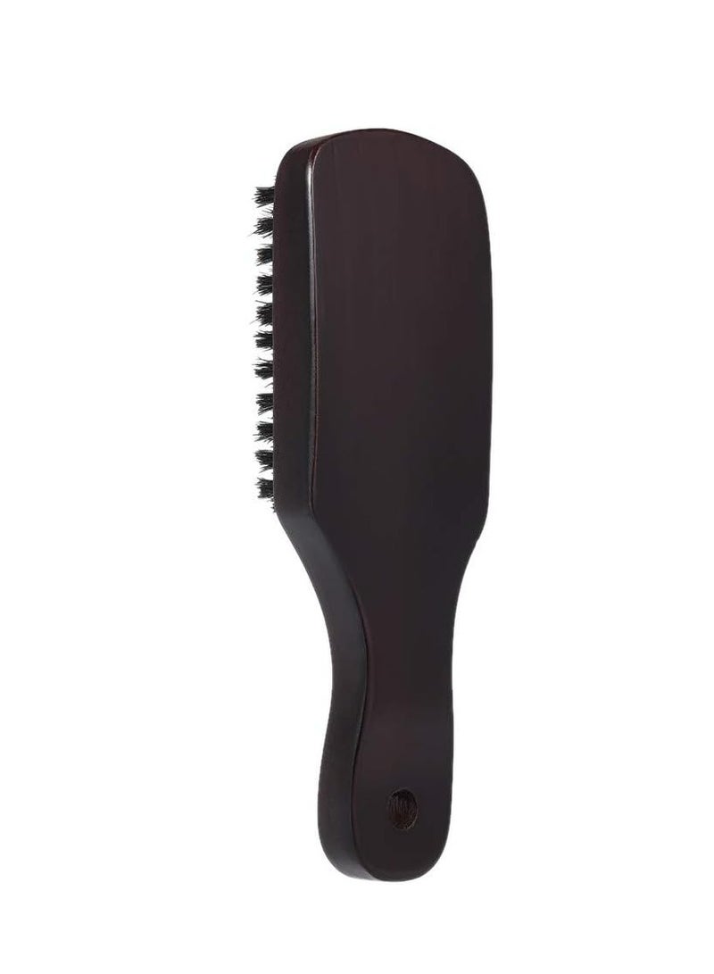 Men's Beard Brush, Wood Handle Grooming Brush for Facial Hair and Face Massage. - Image 2