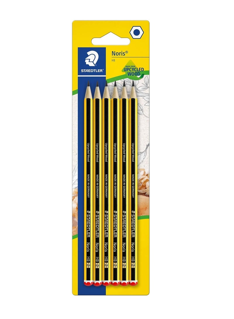 STAEDTLER 6 قطع من أقلام الجرافيت نوريس في عبوة بلاستيكية - Image 1