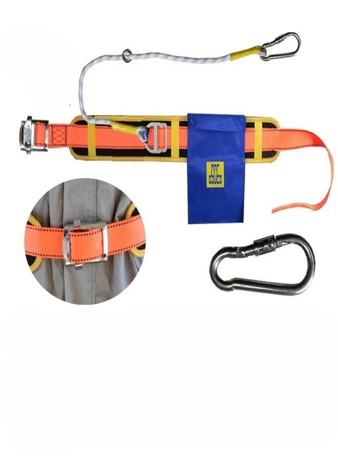 Safety Belt with Speed Difference Waist Belt Single Waist Safety Harnesses Fall Protection Construction Harness with Belt for Roof Tools of Rock Climbing Construction Industry Tower  - Image 2