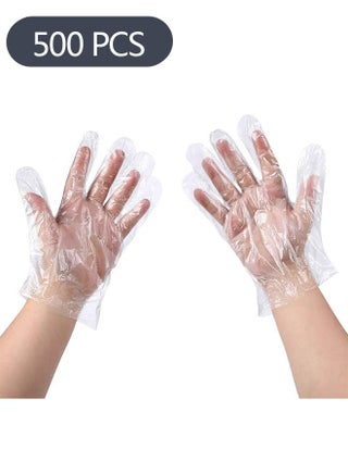 500-Piece Disposable Gloves, Safe Plastic Disposable Gloves for Cooking Food Prep - pzsku/Z914E9DD7769B4A232386Z/45/_/1685692086/1a9fb479-21a5-453a-9913-5fb446a9aa19