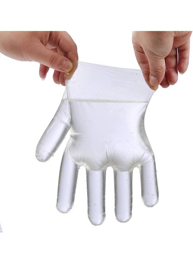 500-Piece Disposable Gloves, Safe Plastic Disposable Gloves for Cooking Food Prep