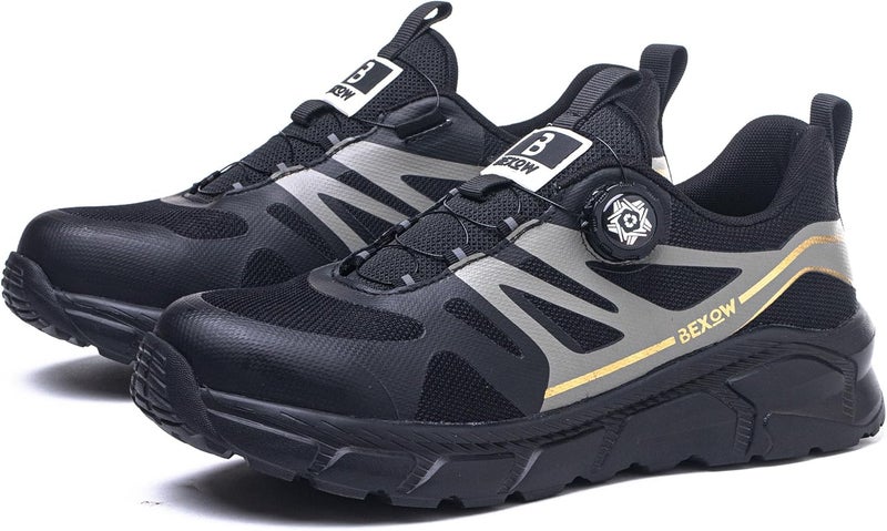 Bexow Premium Safety Shoes Steel Toe Lightweight Work Sneakers Industrial Footwear for Men and Women - Image 2