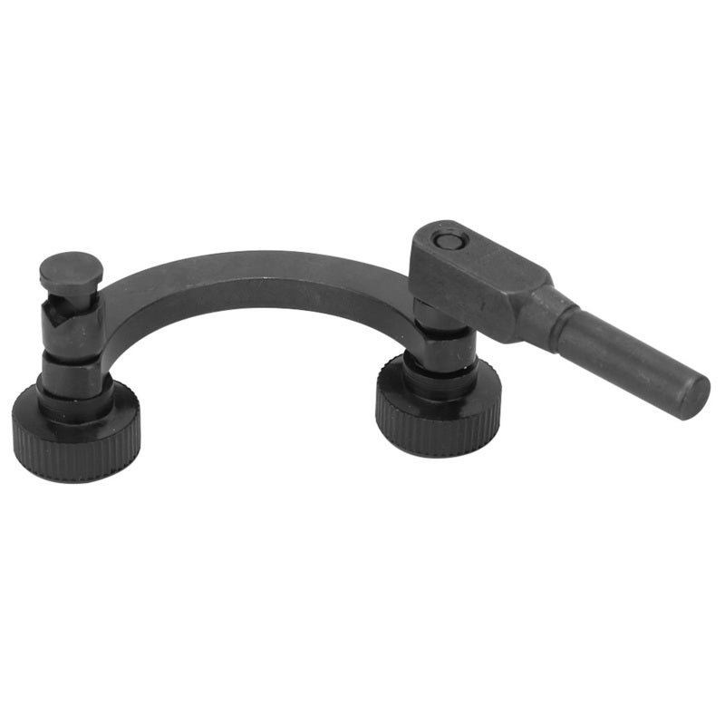Half Round Test Dial Indicator Holder 8mm Hard Steel Blackening Rust Resistant Curved Rod Test Stand - Easy Use Dial Gauge Connection Tool for Special Scene Measurement - Image 1