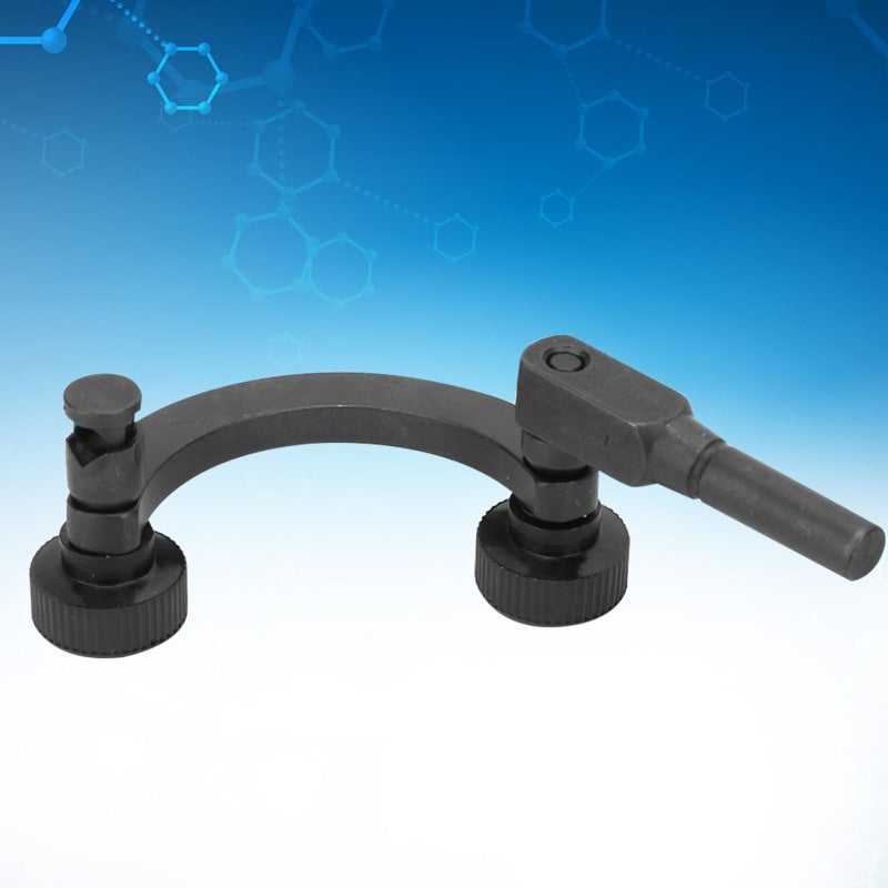 Half Round Test Dial Indicator Holder 8mm Hard Steel Blackening Rust Resistant Curved Rod Test Stand - Easy Use Dial Gauge Connection Tool for Special Scene Measurement - Image 3