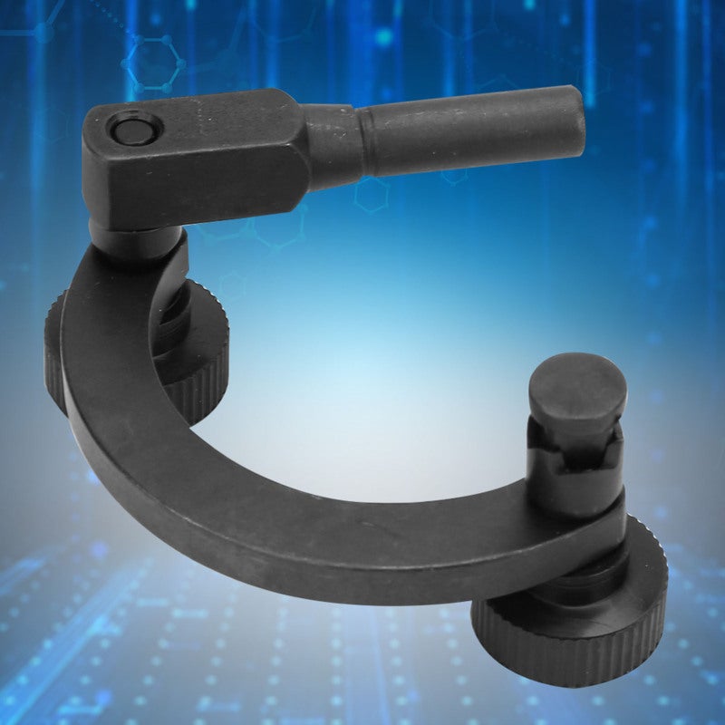 Half Round Test Dial Indicator Holder 8mm Hard Steel Blackening Rust Resistant Curved Rod Test Stand - Easy Use Dial Gauge Connection Tool for Special Scene Measurement - Image 4