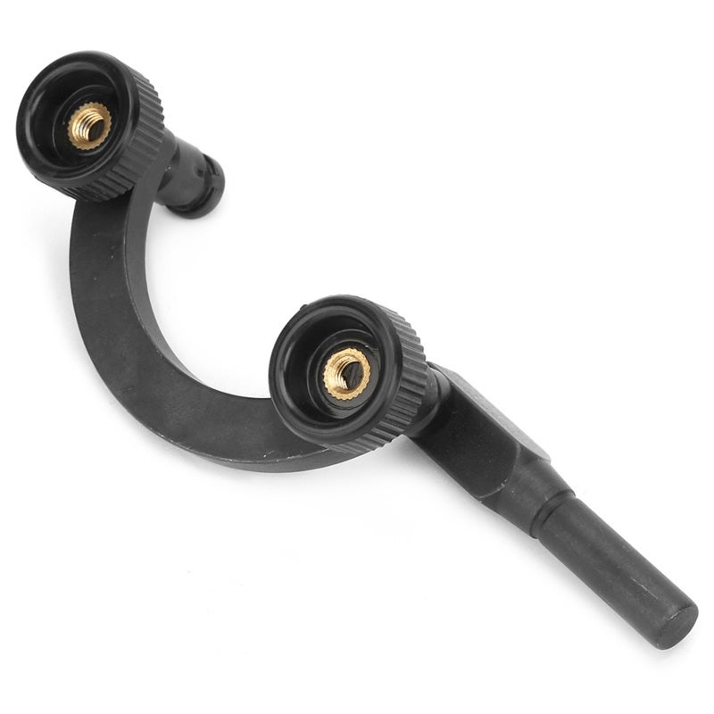 Half Round Test Dial Indicator Holder 8mm Hard Steel Blackening Rust Resistant Curved Rod Test Stand - Easy Use Dial Gauge Connection Tool for Special Scene Measurement - Image 2