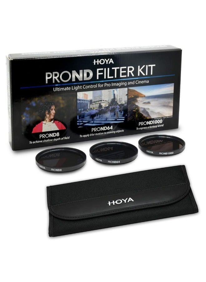 HOYA Hoya 72mm Pro ND 3-Filter Kit ND8-ND64-ND1000  - Image 1