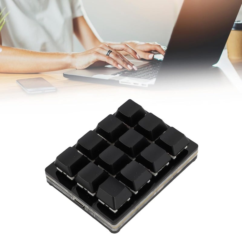 12-Key Mechanical Gaming Keypad with RGB Backlight, Type-C USB Interface, and Hot-Swappable Switches - Image 5