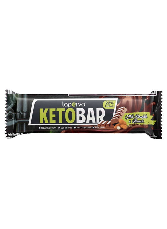 Laperva Keto Bar Milk Chocolate & Almonds 35gm 