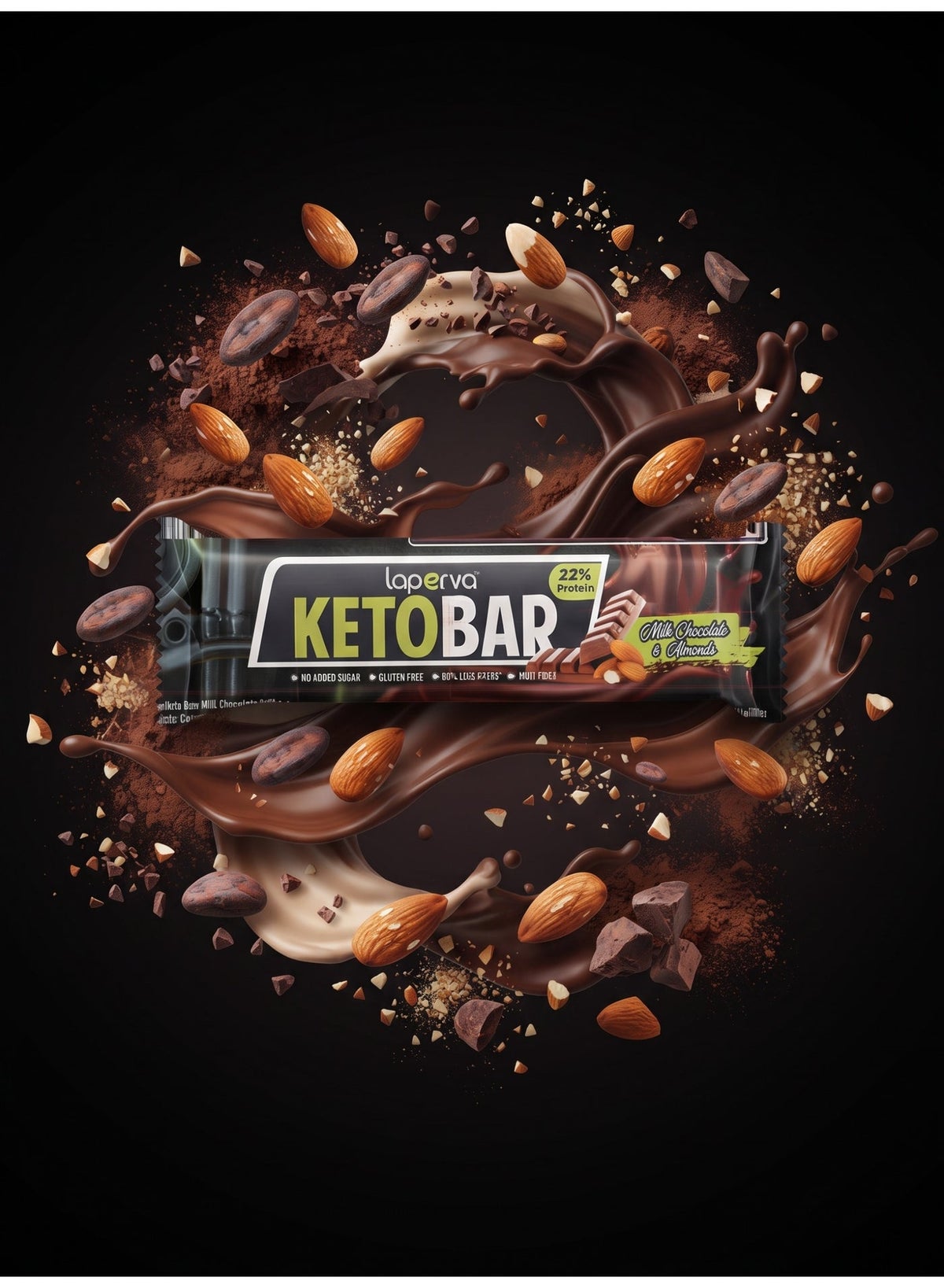 Keto Bar Milk Chocolate & Almonds 35Gm