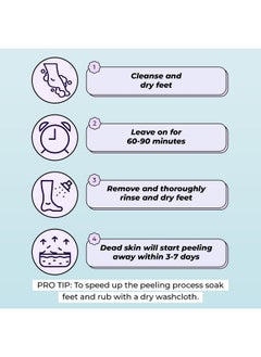 Vitamasques Ultra Foot Peeling Mask, 5 Pack - Exfoliating Foot Peel Mask For Dry Cracked Feet & Dead Skin - Cruelty-Free & Dermatologically Tested Foot Care  - Image 2