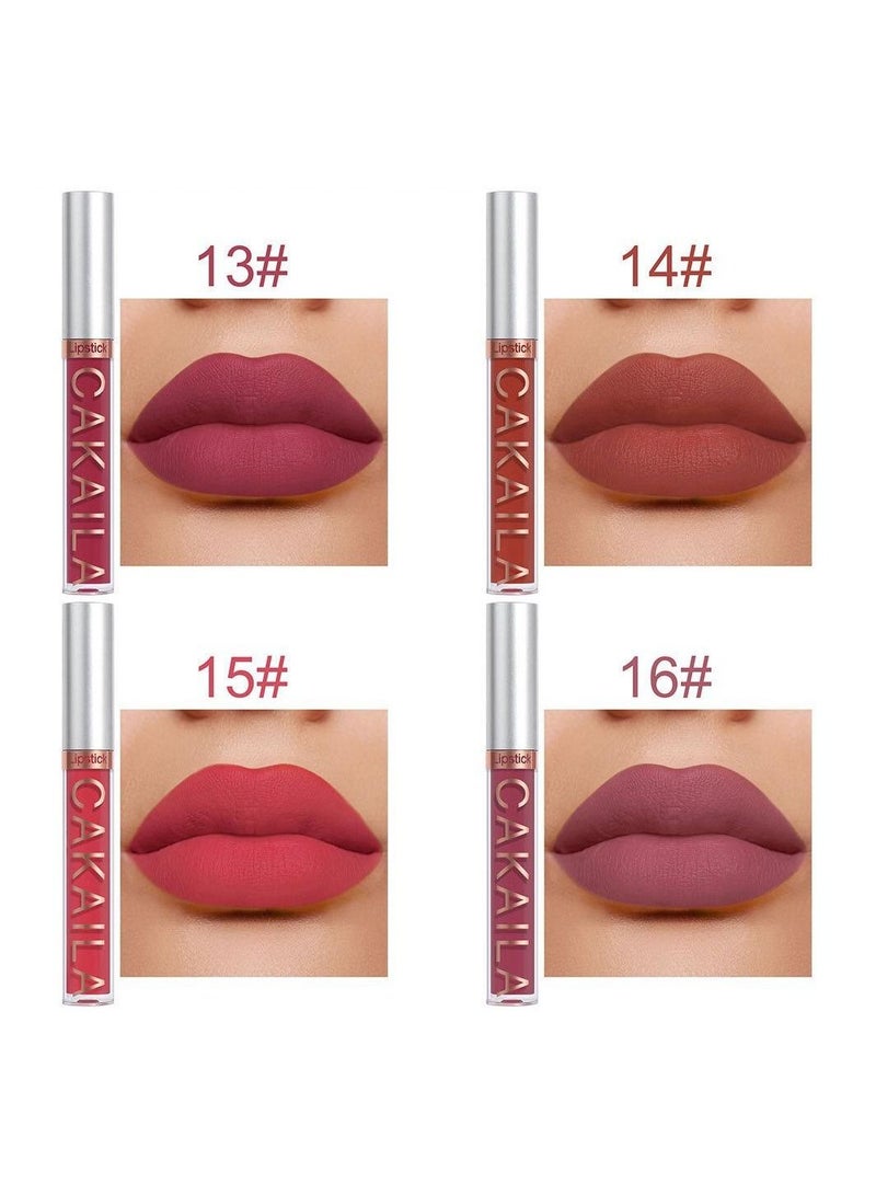 CAKAILA 6-Piece Matte Waterproof Liquid Lipstick & Moisturizing Lip Lacquer Set C  - Image 5