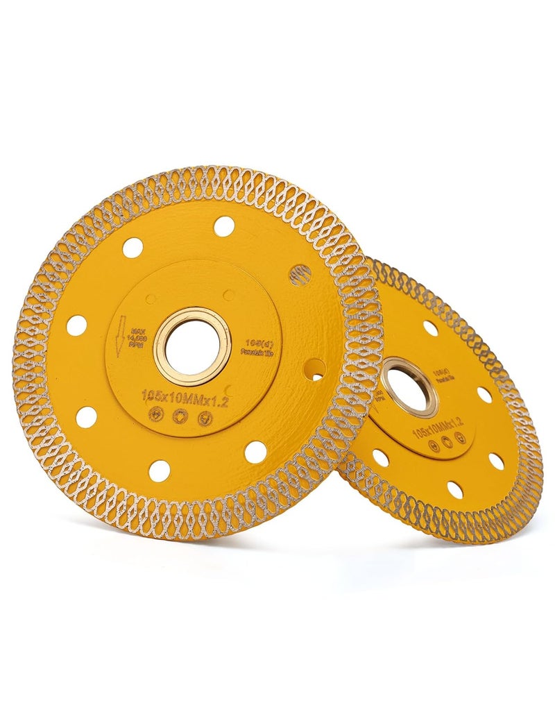 OSTEK 2pc/Lot 4 Inch Super Thin Diamond Saw Blade Porcelain Cutting Blade for Cutting Granite Marbles Tiles (4-2pc)… - Image 1