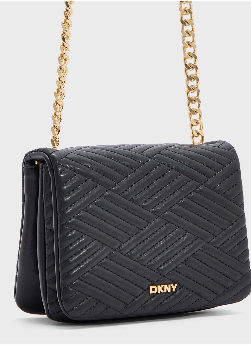 DKNY DEEDRA FLAP CROSSBODY  - Image 4