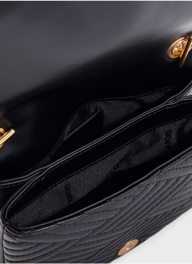 DKNY DEEDRA FLAP CROSSBODY  - Image 5