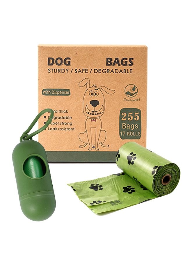 Haidue 255 Pcs Biodegradable Pet Waste Bag with Dispenser - Image 1