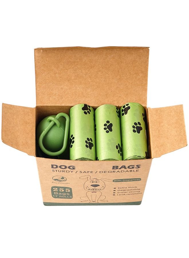 Haidue 255 Pcs Biodegradable Pet Waste Bag with Dispenser - Image 2