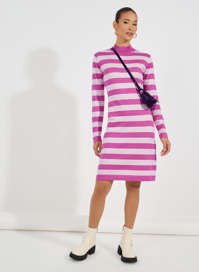 Styli Striped Sweater Dress - Image 1
