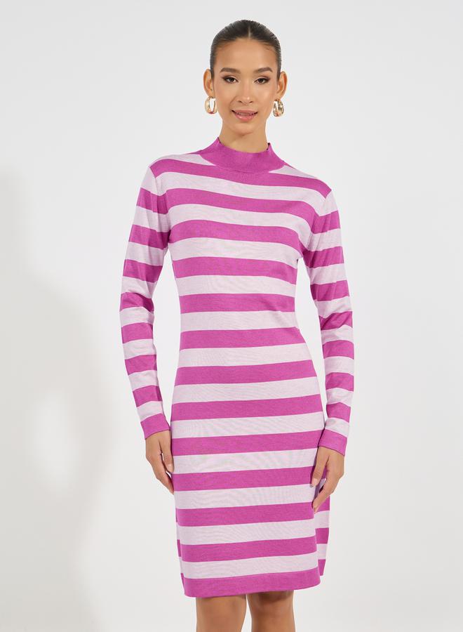 Styli Striped Sweater Dress - Image 4